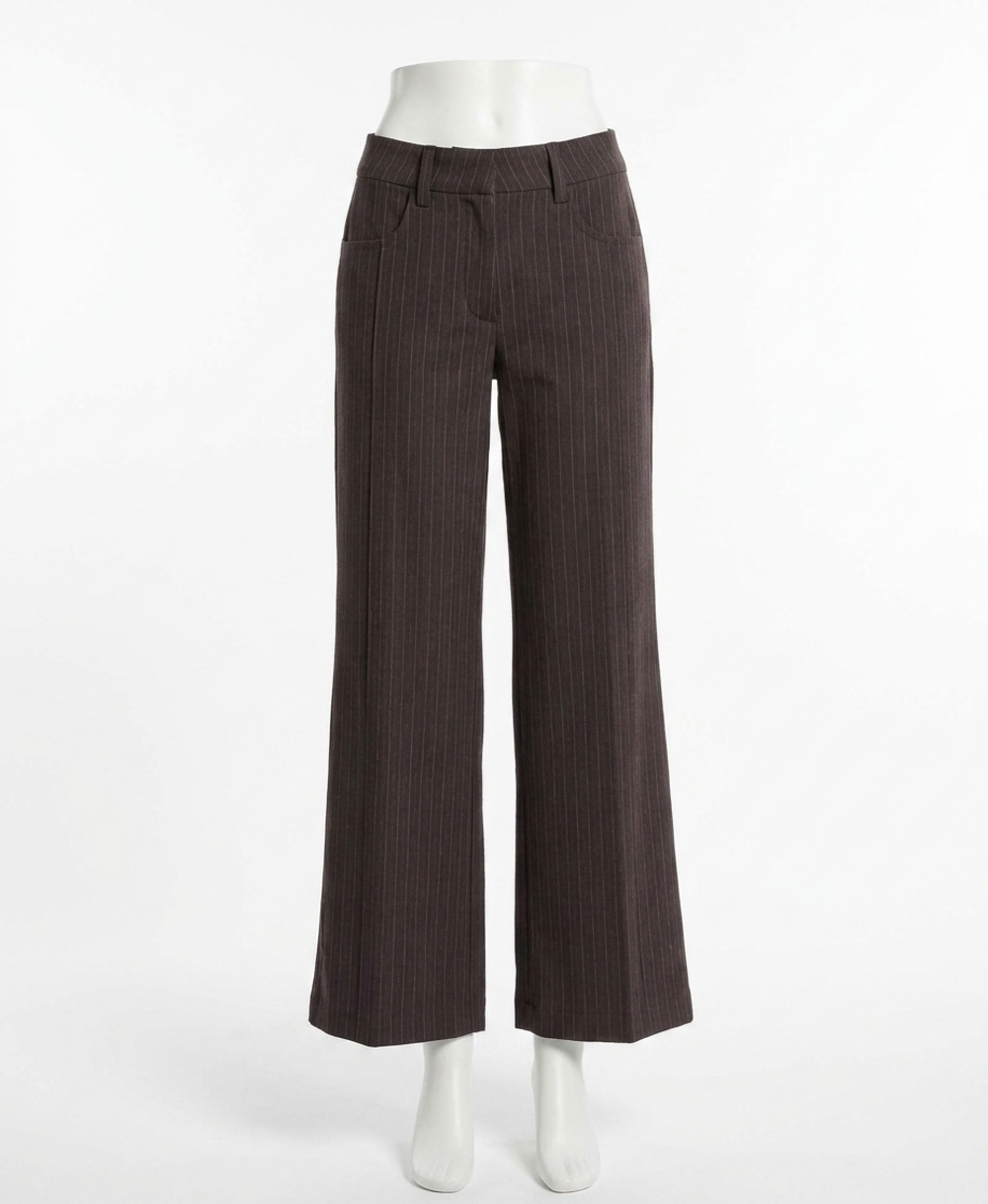 NEW KUT FROM THE KLOTH charlotte high rise wide leg pant in chocolate